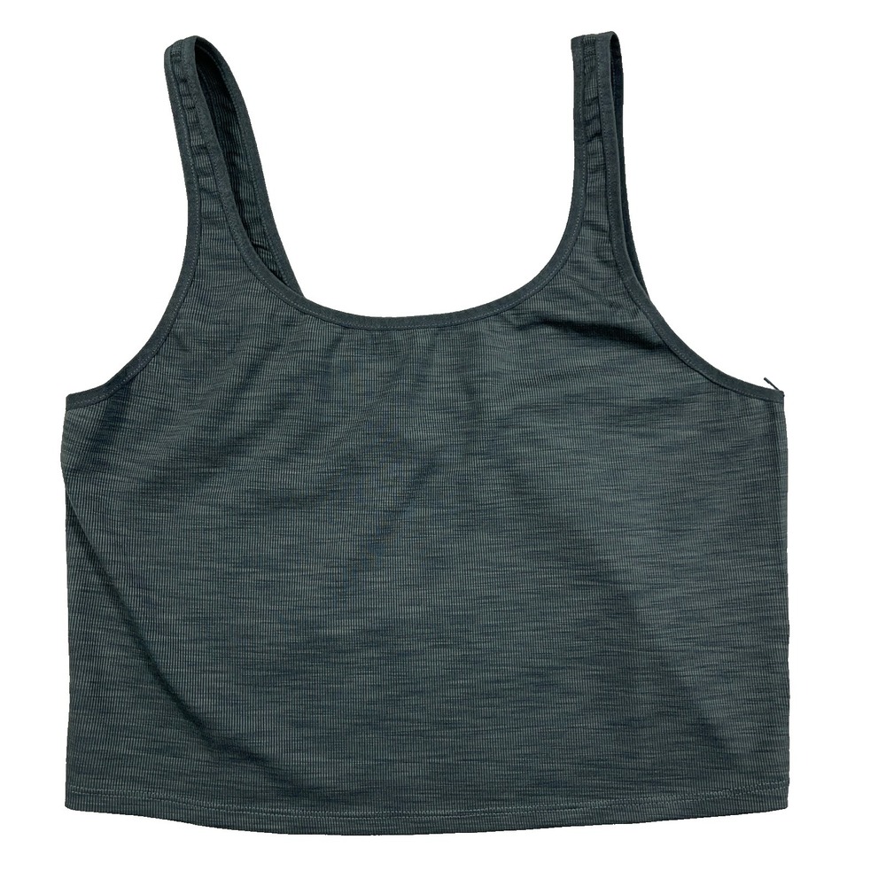 Marine Layer Tak Top Grayโ Women Large Gray Luxe Ribbed Textured Hiking Outdoor